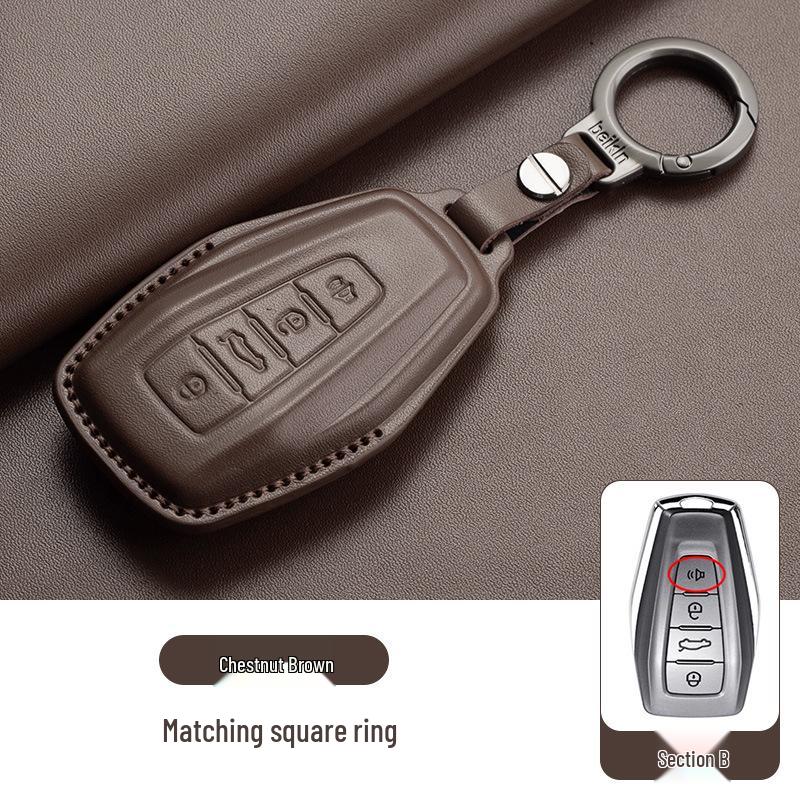 Compatible Geely Emgrand Key Case: Xingrui, Xingyue L, Boyue, BinYue, Icon, BinRui, HaoYue Pro - Genuine Leather Cover with Buckle
Compatible Geely Emgrand Key Case: Xingrui, Xingyue L, Boyue, BinYue, Icon, BinRui, HaoYue Pro - Genuine Leather Cover with Buckle