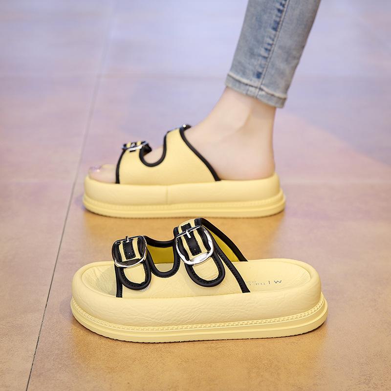 Thick-bottomed comfortable Velcro slippers women wear thick-bottomed beach sandals in summer 35
Thick-bottomed comfortable Velcro slippers women wear thick-bottomed beach sandals in summer 35