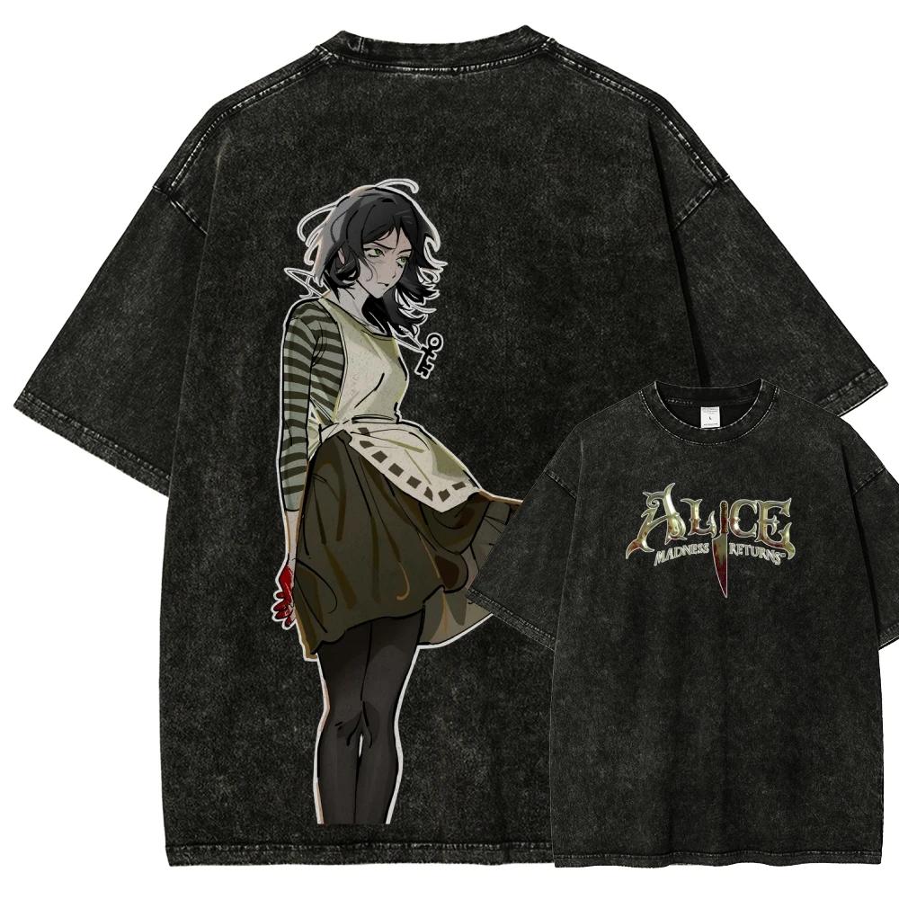 Alice Madness Returns Выстиранная Футболка Унисекс Одежда с Индивидуальностью Оверсайз Подходит для Всех Сезонов Для Пар Классическая Высокое Качество L
Alice Madness Returns Выстиранная Футболка Унисекс Одежда с Индивидуальностью Оверсайз Подходит для Всех Сезонов Для Пар Классическая Высокое Качество L
