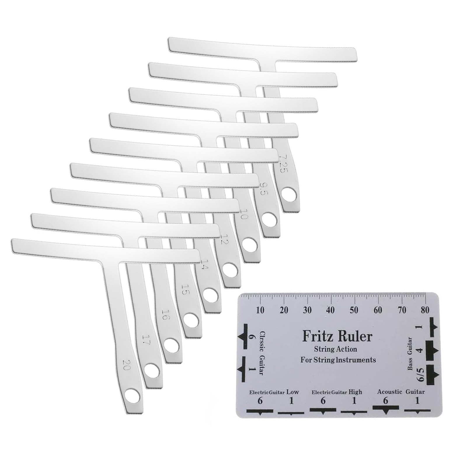 Cluoling String Height Gauge Guitar String Height Ruler String Height Measurement Tool Fingerboard Protection Fingerboard Grinding Repair Tool Bass
Cluoling String Height Gauge Guitar String Height Ruler String Height Measurement Tool Fingerboard Protection Fingerboard Grinding Repair Tool Bass