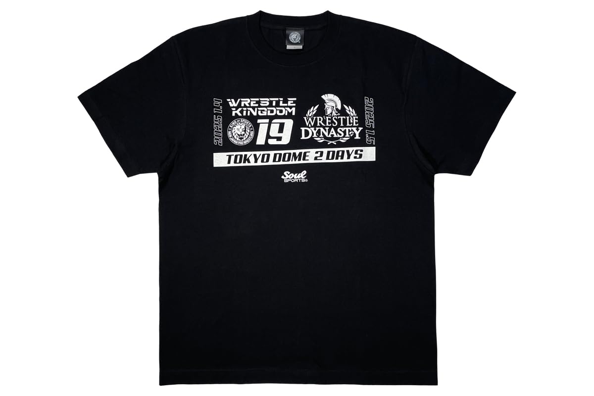 New Japan Pro Wrestling WRESTLE KINGDOM 19 WRESTLE DYNASTY Tournament Commemorative SOUL SPORTS Black XXL 6081102814 × T-Shirt чорний
New Japan Pro Wrestling WRESTLE KINGDOM 19 WRESTLE DYNASTY Tournament Commemorative SOUL SPORTS Black XXL 6081102814 × T-Shirt чорний