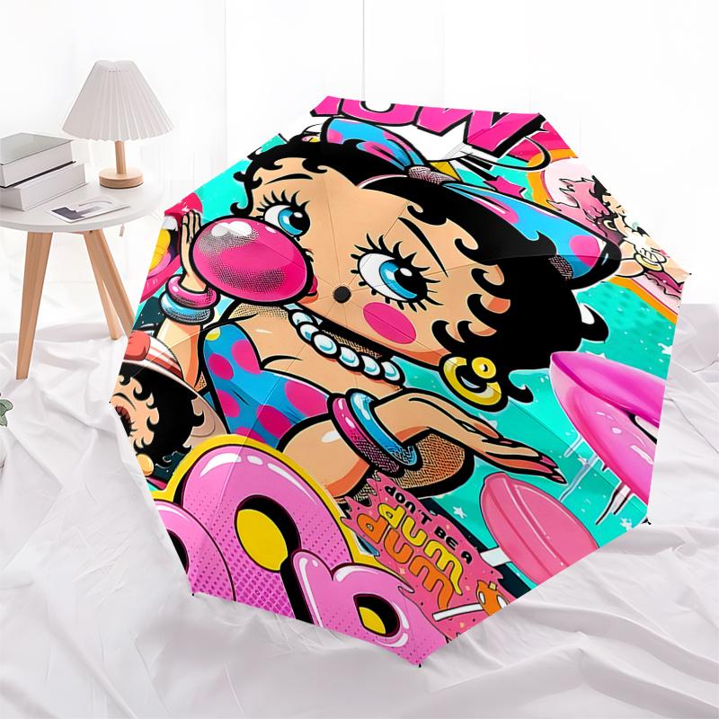 Betty Boop Pop Art Umbrella - Automatic Opening & Closing, Foldable Design, 8-Rib Iron Frame, Ideal Gift for Fans and Travelers0104137a
Betty Boop Pop Art Umbrella - Automatic Opening & Closing, Foldable Design, 8-Rib Iron Frame, Ideal Gift for Fans and Travelers0104137a