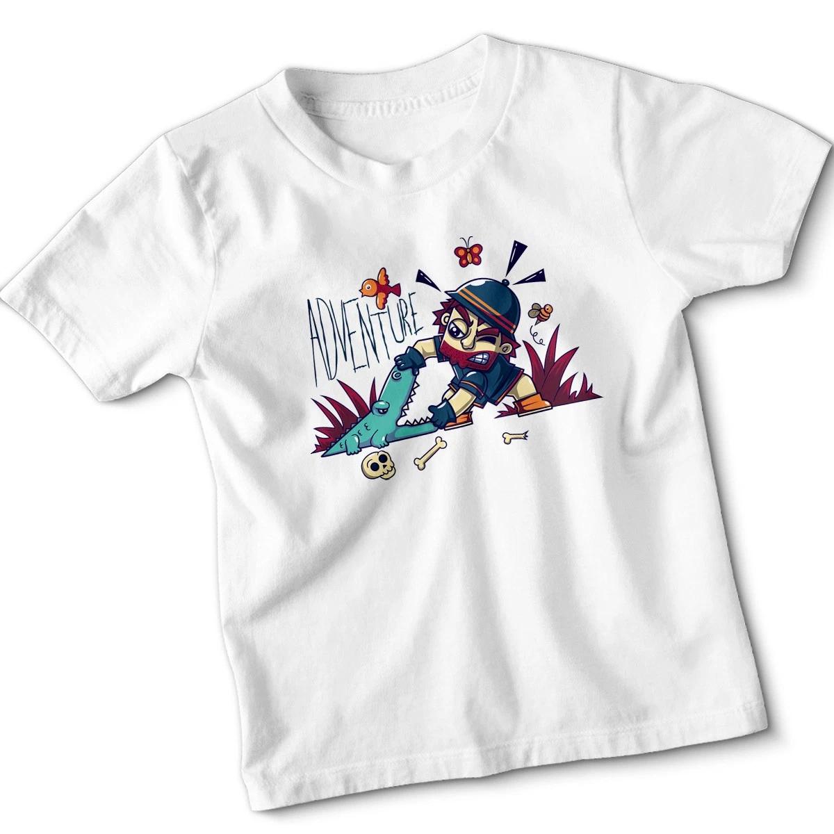 Adventure Crocodile Exploration Boys T-Shirt Kids Graphic Action Tee 150
Adventure Crocodile Exploration Boys T-Shirt Kids Graphic Action Tee 150