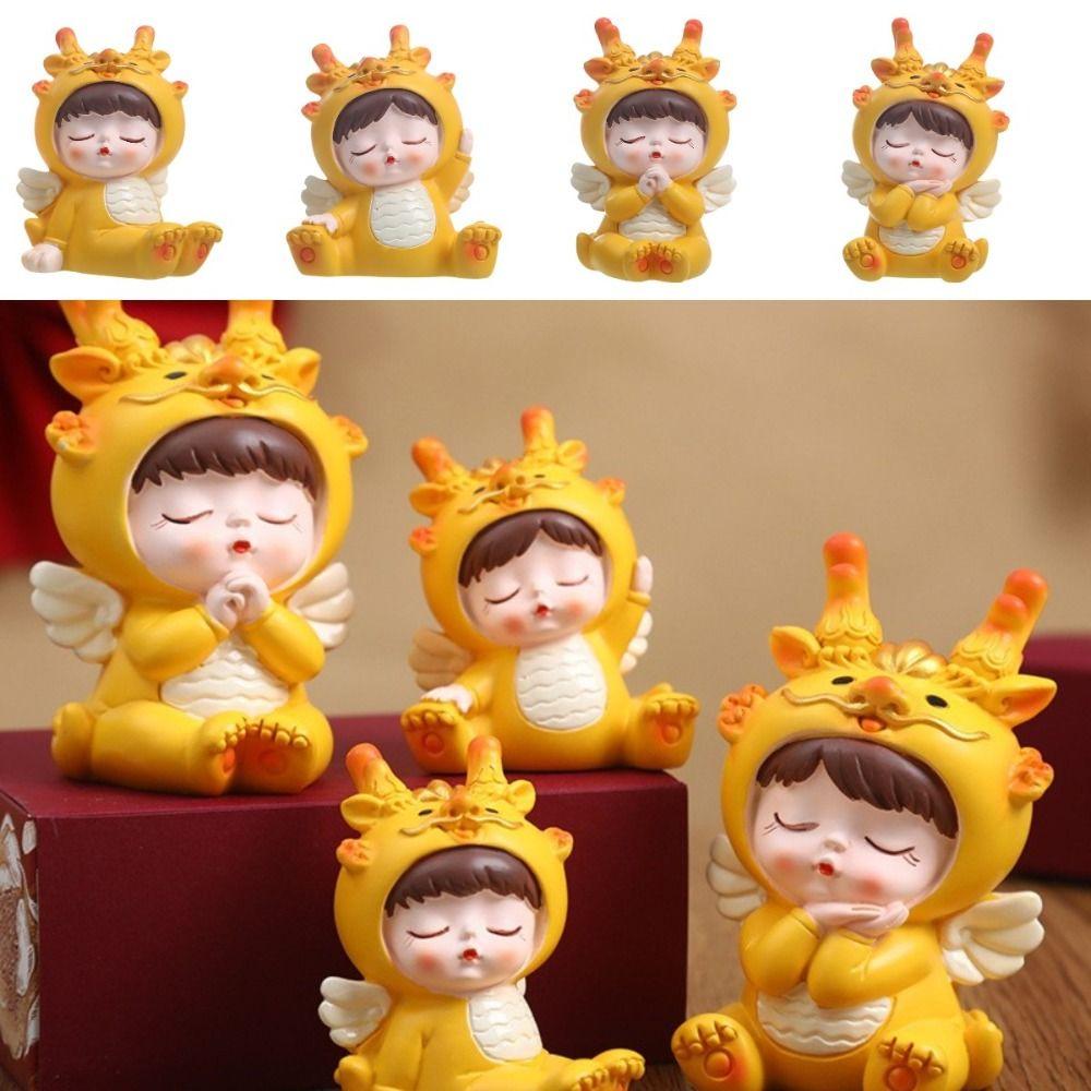 Resin Dragon Baby Ornament Auspicious Dragon Statue Car Interior Dragon Figurine Children
Resin Dragon Baby Ornament Auspicious Dragon Statue Car Interior Dragon Figurine Children