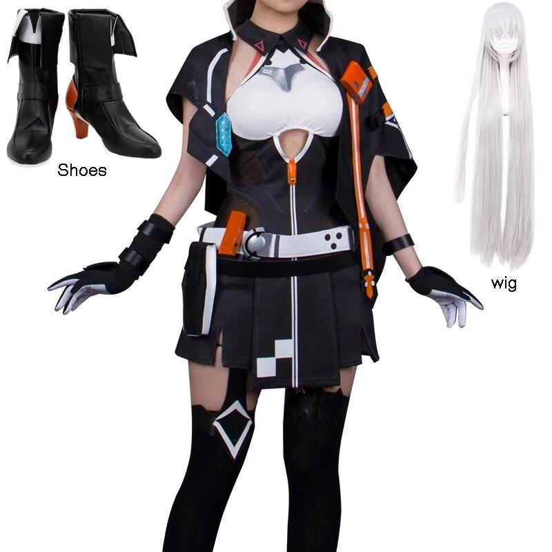 Impact 3 Kiana Kaslana TianQiongYouXia Battle Suit Sexy Dress Uniform Cosplay Costume Хелловін костюм перука Взуття L
Impact 3 Kiana Kaslana TianQiongYouXia Battle Suit Sexy Dress Uniform Cosplay Costume Хелловін костюм перука Взуття L