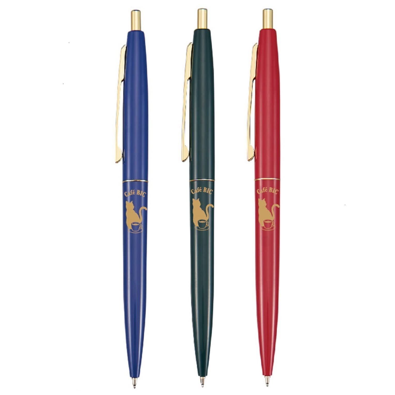Bic Japan Bic Click Gold Black Ballpoint Pen with Cat Set 0.5mm Oil-Based Smooth-Writing Design, 3-Color CLG05-CSRRDJ3P
Bic Japan Bic Click Gold Black Ballpoint Pen with Cat Set 0.5mm Oil-Based Smooth-Writing Design, 3-Color CLG05-CSRRDJ3P