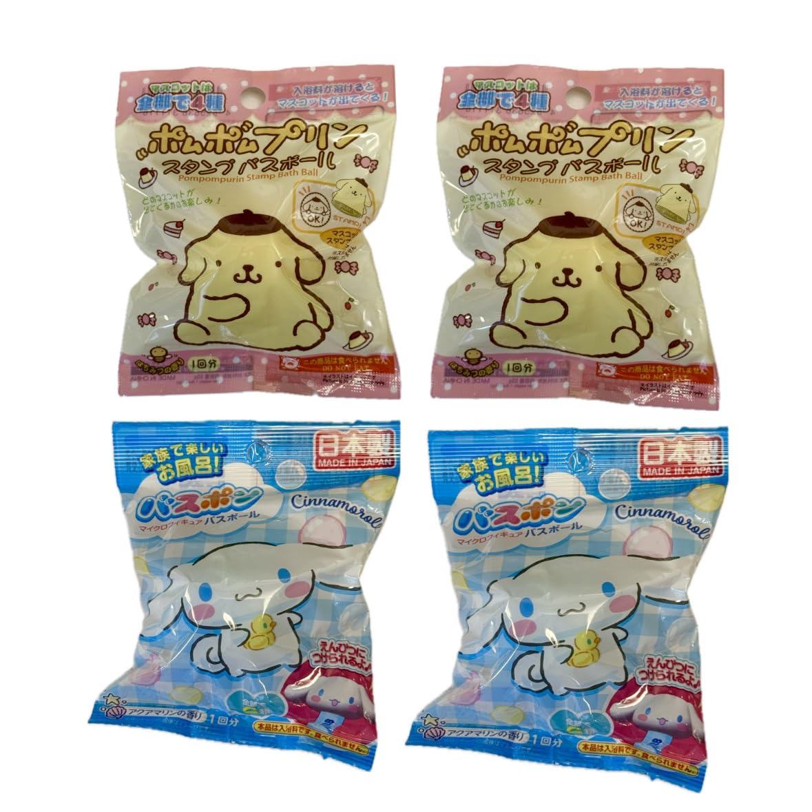 Set of 4 Children s Bath Salts with Toys, Character Bath Balls, Bath Bombs, Cinnamon, Pompompurin, and Cinnamon Roll
Set of 4 Children s Bath Salts with Toys, Character Bath Balls, Bath Bombs, Cinnamon, Pompompurin, and Cinnamon Roll