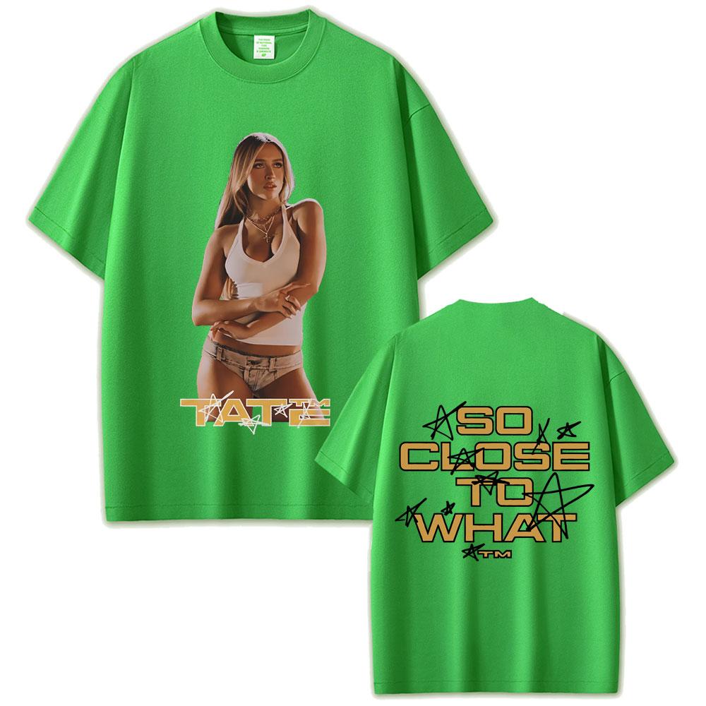 Singer Tate Mcrae So Close To What Album Tshirt Miss Possessive Tour 2025 T Shirts Summer Unisex Women Fashion Oversized Tshirt 4XL
Singer Tate Mcrae So Close To What Album Tshirt Miss Possessive Tour 2025 T Shirts Summer Unisex Women Fashion Oversized Tshirt 4XL