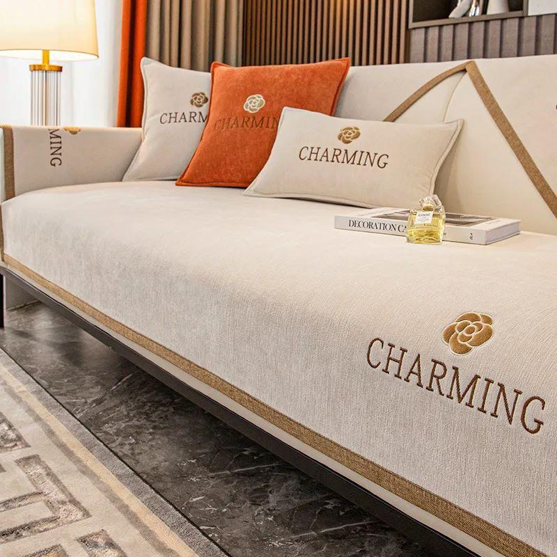 Новые модные роскошные однотонные диванные полотенца из синели, универсальные противоскользящие чехлы для диванов для гостиной, чехлы для диванов с вышивкой 70x70cm 1pc бежевый
Новые модные роскошные однотонные диванные полотенца из синели, универсальные противоскользящие чехлы для диванов для гостиной, чехлы для диванов с вышивкой 70x70cm 1pc бежевый