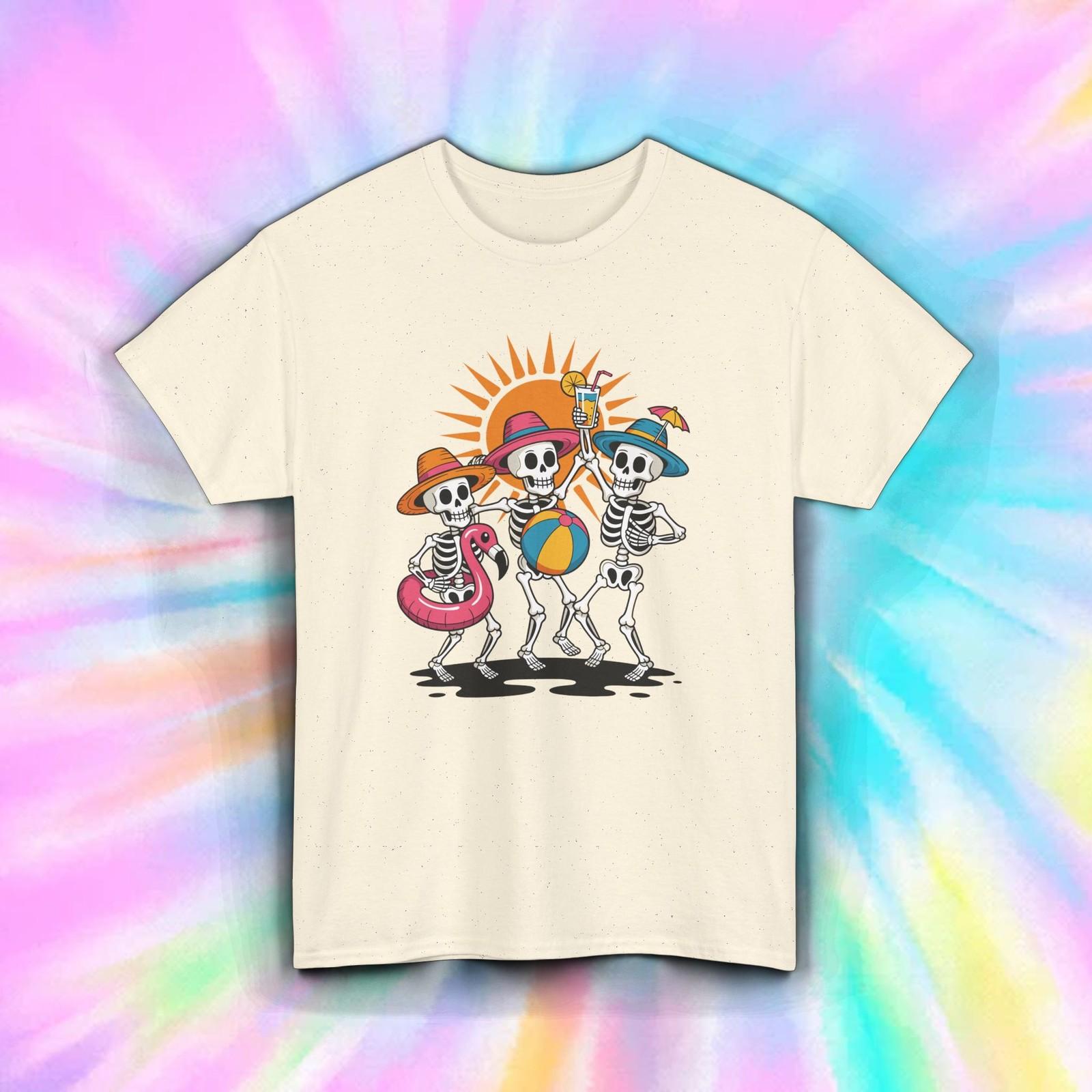 Dancing Skeletons Shirt Beach Vacation Summer Party Funny Dead Pool Tee S-5XL 5XL різнокольоровий
Dancing Skeletons Shirt Beach Vacation Summer Party Funny Dead Pool Tee S-5XL 5XL різнокольоровий