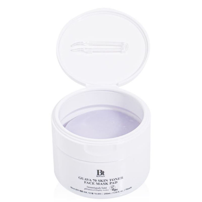 BENTON Guava 70 Skin Toner Calming Pad Pack (70 Pads) – Soothing & Hydrating Care
BENTON Guava 70 Skin Toner Calming Pad Pack (70 Pads) – Soothing & Hydrating Care