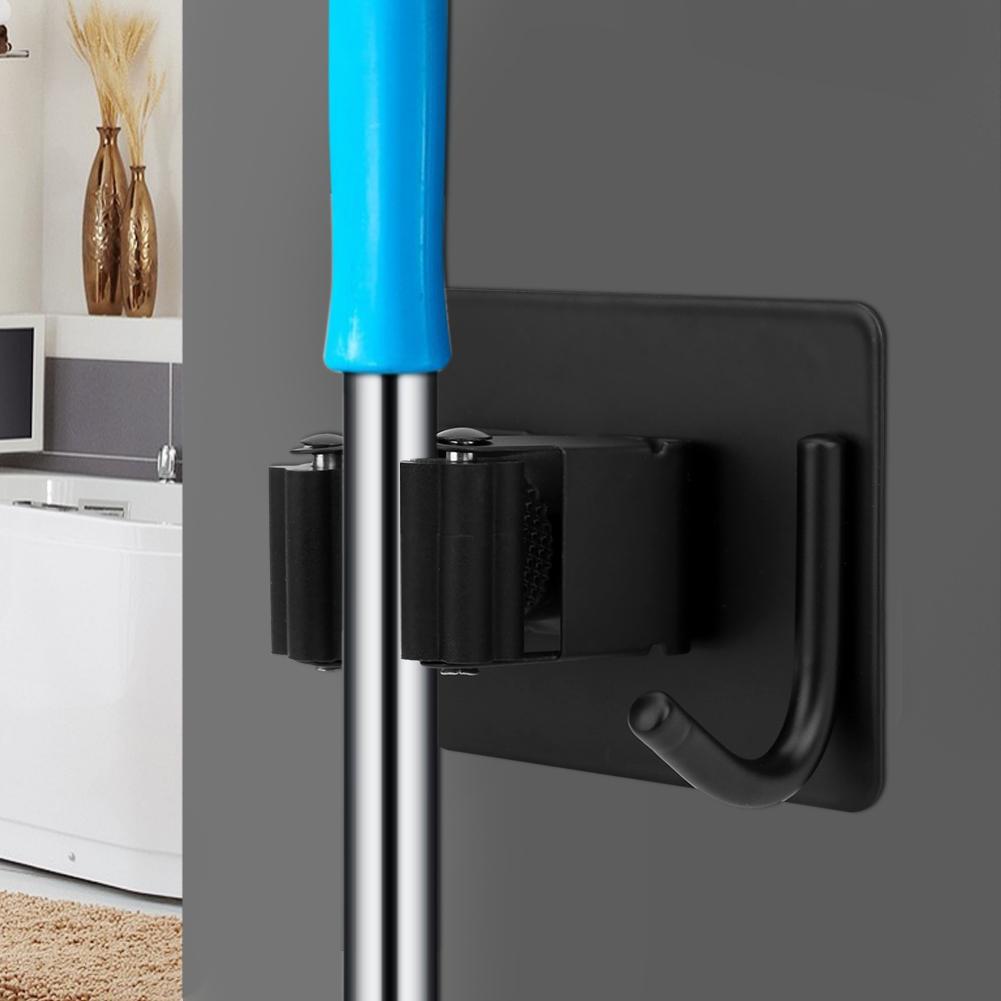 Wall Mounted Mop Broom Holder Stainless Steel Hooks Hanger Organizer for Lanudry Garden Garage ToolsBlack
Wall Mounted Mop Broom Holder Stainless Steel Hooks Hanger Organizer for Lanudry Garden Garage ToolsBlack