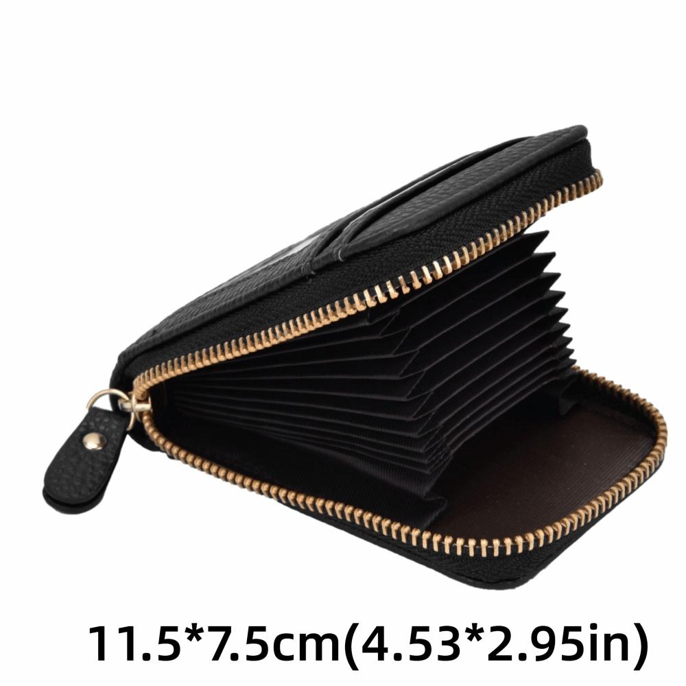 For Women With Zipper Credit Card Bag Portable Lightweight Card Holder PU Multi Function Card Organizer ID Cards Holder
For Women With Zipper Credit Card Bag Portable Lightweight Card Holder PU Multi Function Card Organizer ID Cards Holder