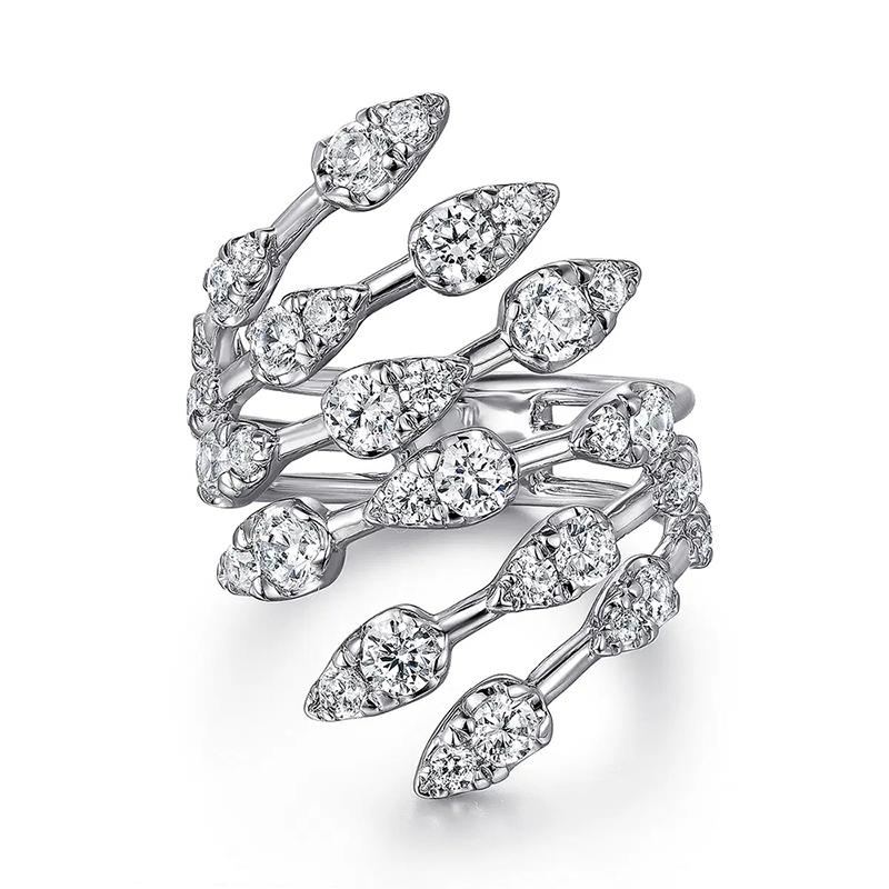 Huitan Brilliant Feather Opening Rings for Women Delicate Attractive Party Zircon Exquisite Stylish Elegant Wedding Accessories resizable
Huitan Brilliant Feather Opening Rings for Women Delicate Attractive Party Zircon Exquisite Stylish Elegant Wedding Accessories resizable
