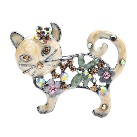 Women Brooch Sparkling Rhinestones Inlaid Cartoon Cat Shape Suit Lapel Pin Sweaters Collars Hats Bags Coats Scarves Badge Versatile Accessory бежевый
Women Brooch Sparkling Rhinestones Inlaid Cartoon Cat Shape Suit Lapel Pin Sweaters Collars Hats Bags Coats Scarves Badge Versatile Accessory бежевый