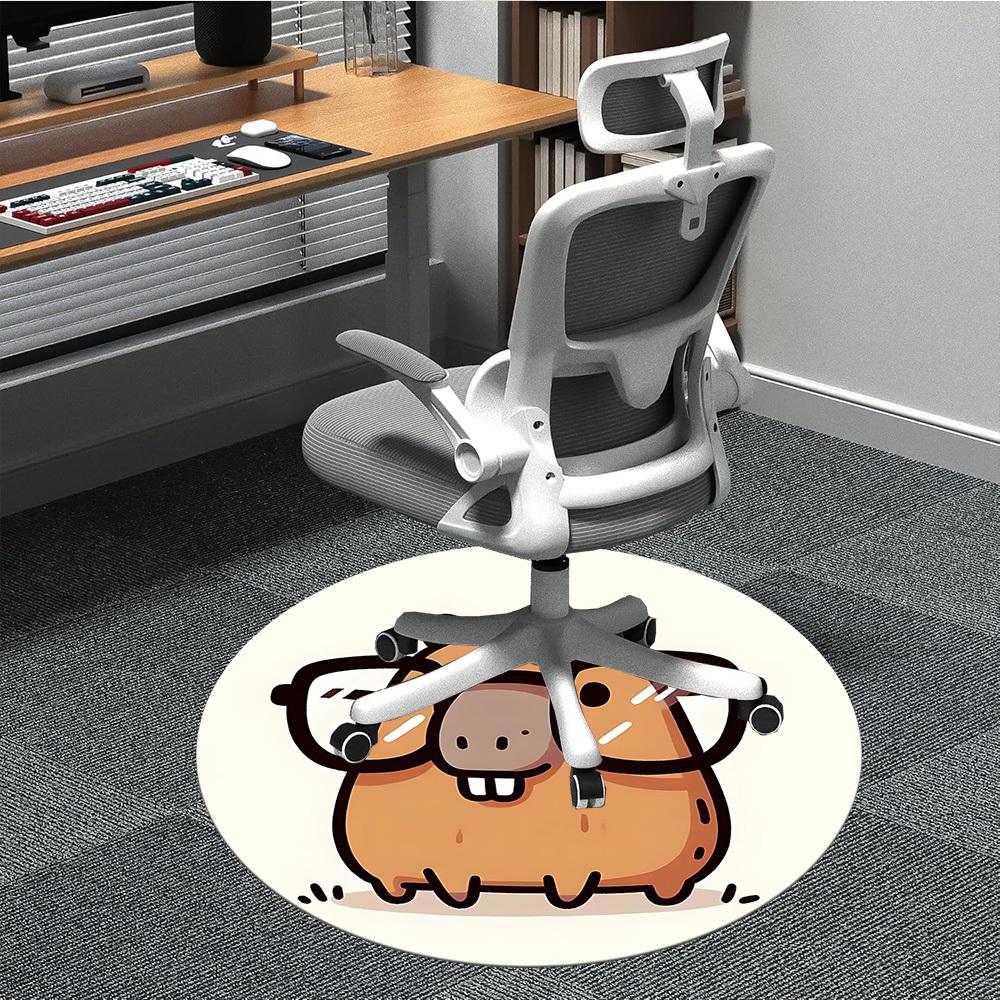 1pc Glasses Capybara Chair Carpet for Office - Durable, Ideal for Chair Mats, Stylish & Functional Decorative Rug yy260203083 80cm by 80cm
1pc Glasses Capybara Chair Carpet for Office - Durable, Ideal for Chair Mats, Stylish & Functional Decorative Rug yy260203083 80cm by 80cm
