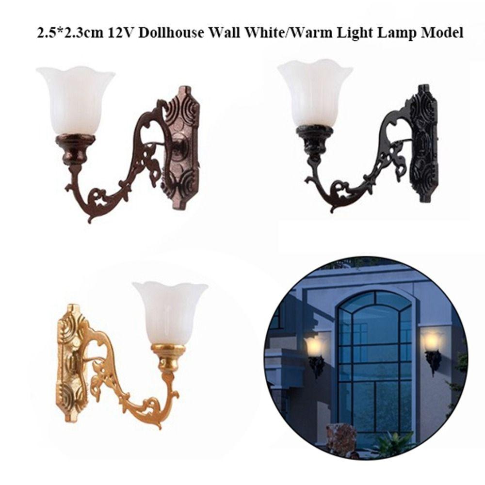ABS Metal Material Dollhouse Wall Lamp 12V Garden Yard Led Light New White/Warm Light Model White Light Gold
ABS Metal Material Dollhouse Wall Lamp 12V Garden Yard Led Light New White/Warm Light Model White Light Gold