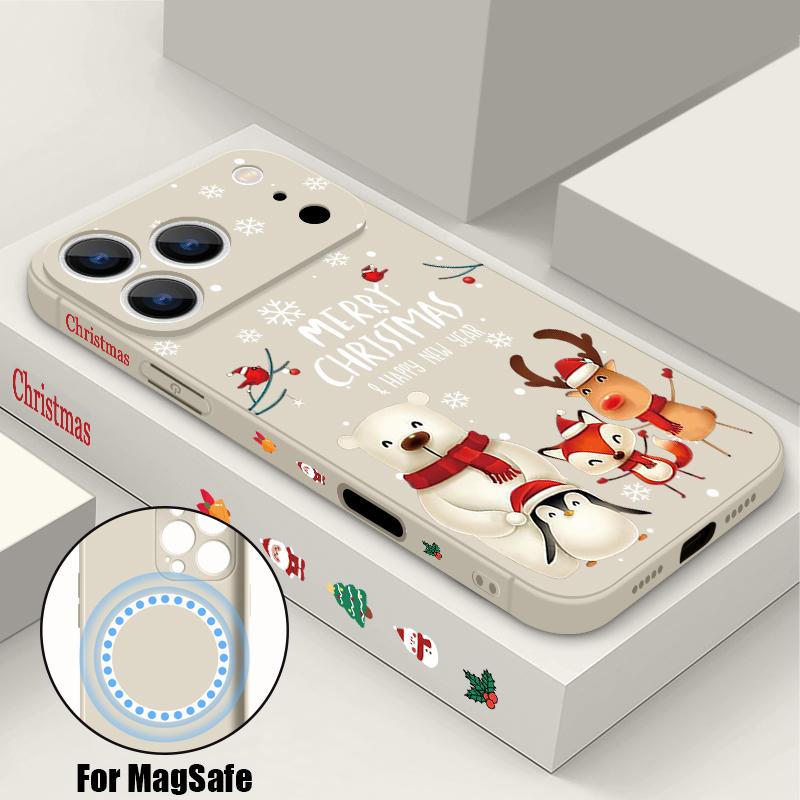 Christmas Deer Bear Phone Case For iPhone 17 Pro Max 16E Air 16 15 14 13 12 Pro Max 11 Magnetic For Magsafe Soft Lanyard Cover iPhone 15 Pro Max
Christmas Deer Bear Phone Case For iPhone 17 Pro Max 16E Air 16 15 14 13 12 Pro Max 11 Magnetic For Magsafe Soft Lanyard Cover iPhone 15 Pro Max