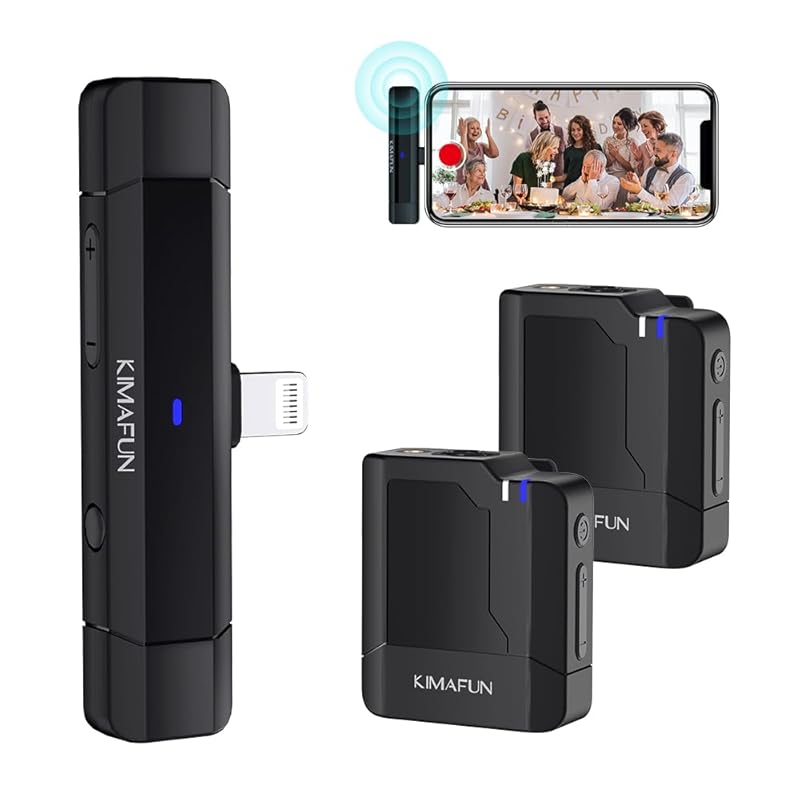 pin microphone wireless microphone KIMAFUN Pin microphone for iPhone/iPad Can be used by 2 people at the same time Plug and play instant connection
pin microphone wireless microphone KIMAFUN Pin microphone for iPhone/iPad Can be used by 2 people at the same time Plug and play instant connection