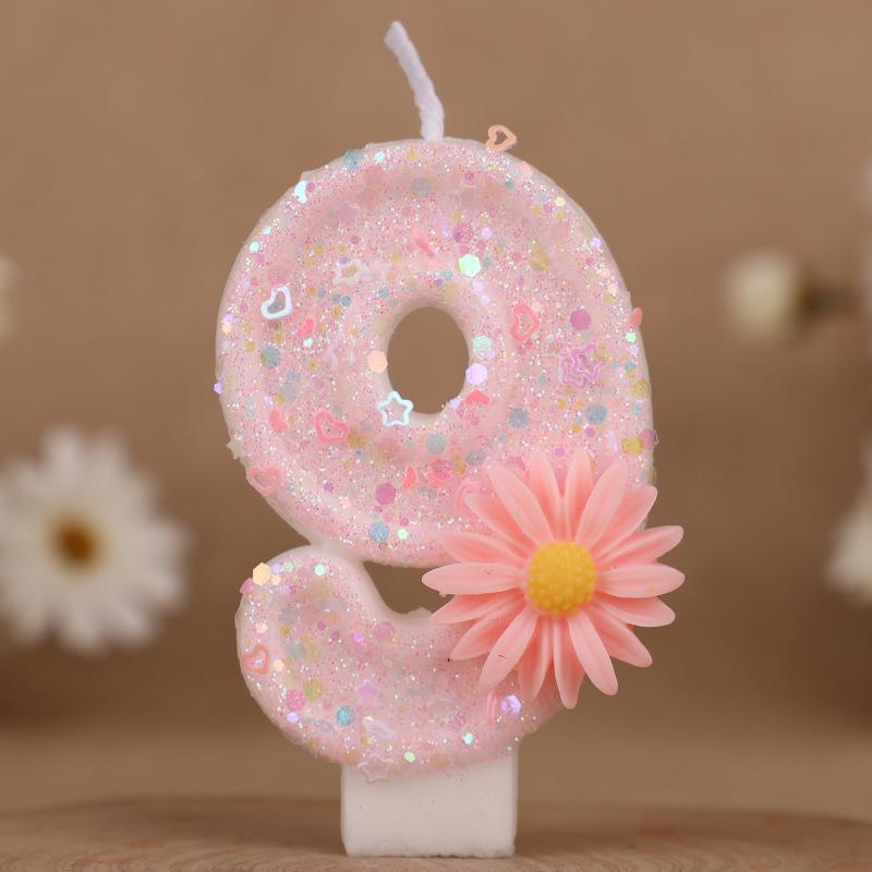 Creative Pink Sunflower Number Birthday Candle Cake Decoration 0-9 Number Candle 9
Creative Pink Sunflower Number Birthday Candle Cake Decoration 0-9 Number Candle 9
