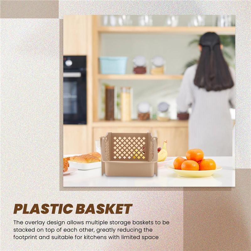 ABWR-Stackable Plastic Basket Kitchen Storage Basket Fruit & Vegetable Plastic Storage Basket Plastic Storage Rack
ABWR-Stackable Plastic Basket Kitchen Storage Basket Fruit & Vegetable Plastic Storage Basket Plastic Storage Rack