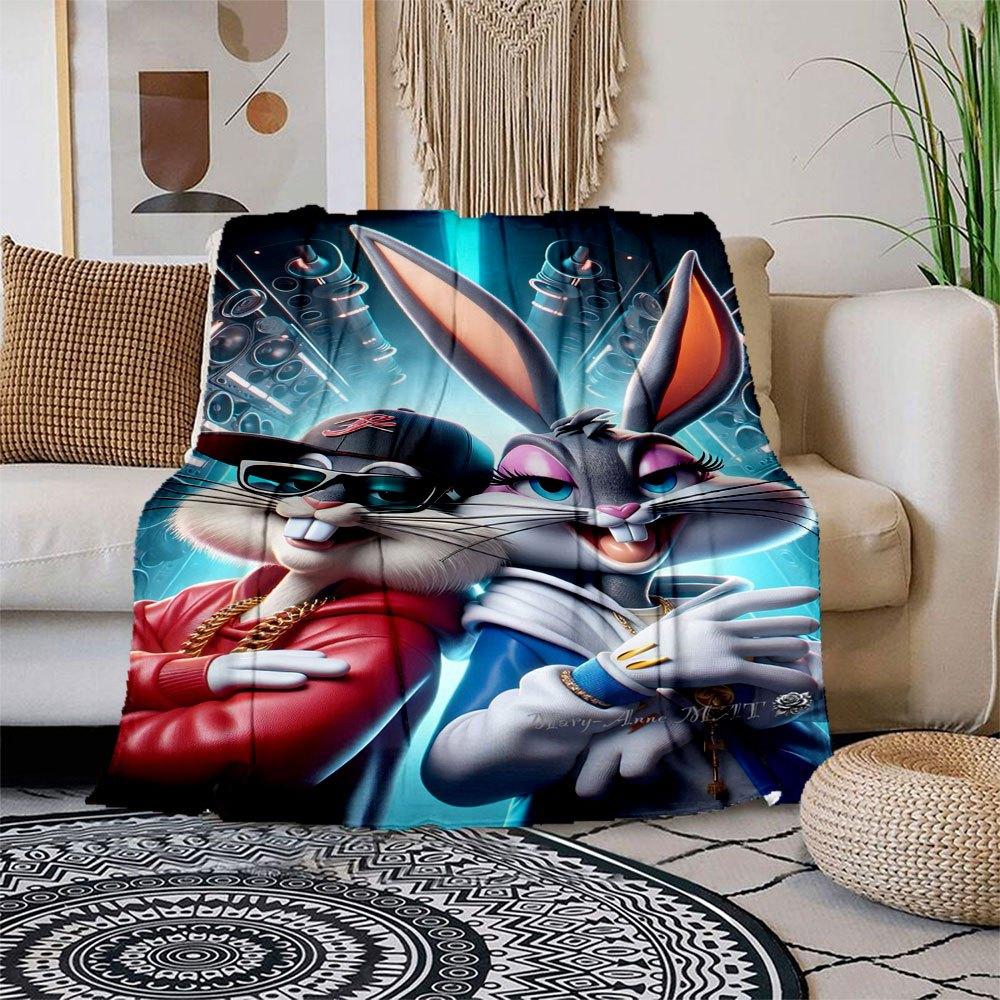 Looney Tunes: Bugs Bunny & Lola Bunny Streetwear Art Print Blanket Flannel Throw Blanket for Sofa, Bed, Travel, Camping, Office 100x150cm
Looney Tunes: Bugs Bunny & Lola Bunny Streetwear Art Print Blanket Flannel Throw Blanket for Sofa, Bed, Travel, Camping, Office 100x150cm