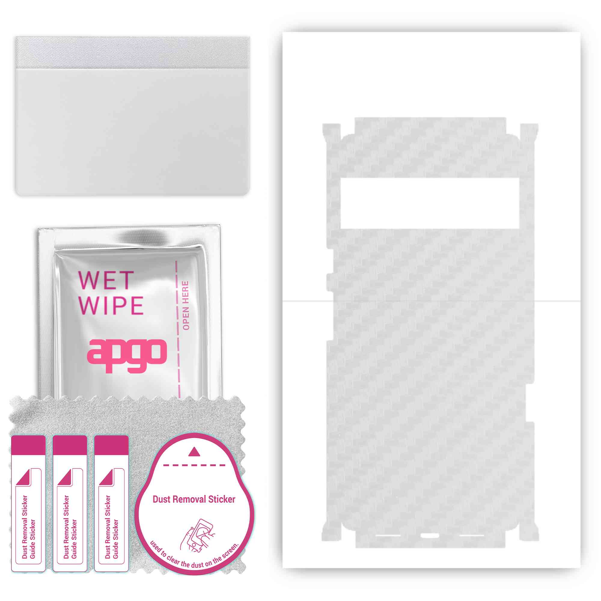 Apgo Protective Skin Sticker for the back+sides compatible with Google Pixel 6 Pro, Full Wrap Film, Foil, Vinyl - Pattern Transparent Carbon
Apgo Protective Skin Sticker for the back+sides compatible with Google Pixel 6 Pro, Full Wrap Film, Foil, Vinyl - Pattern Transparent Carbon