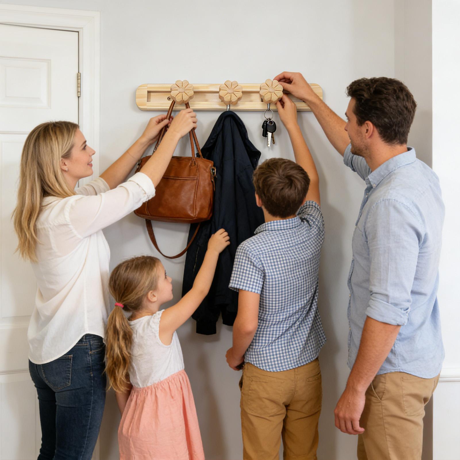 Wall Coat Rack Wooden Jacket Holder Key Holder With 3 Movable Hooks For Entryway Kitchen Bedroom Garage Closet Apartment Home China Mainland
Wall Coat Rack Wooden Jacket Holder Key Holder With 3 Movable Hooks For Entryway Kitchen Bedroom Garage Closet Apartment Home China Mainland