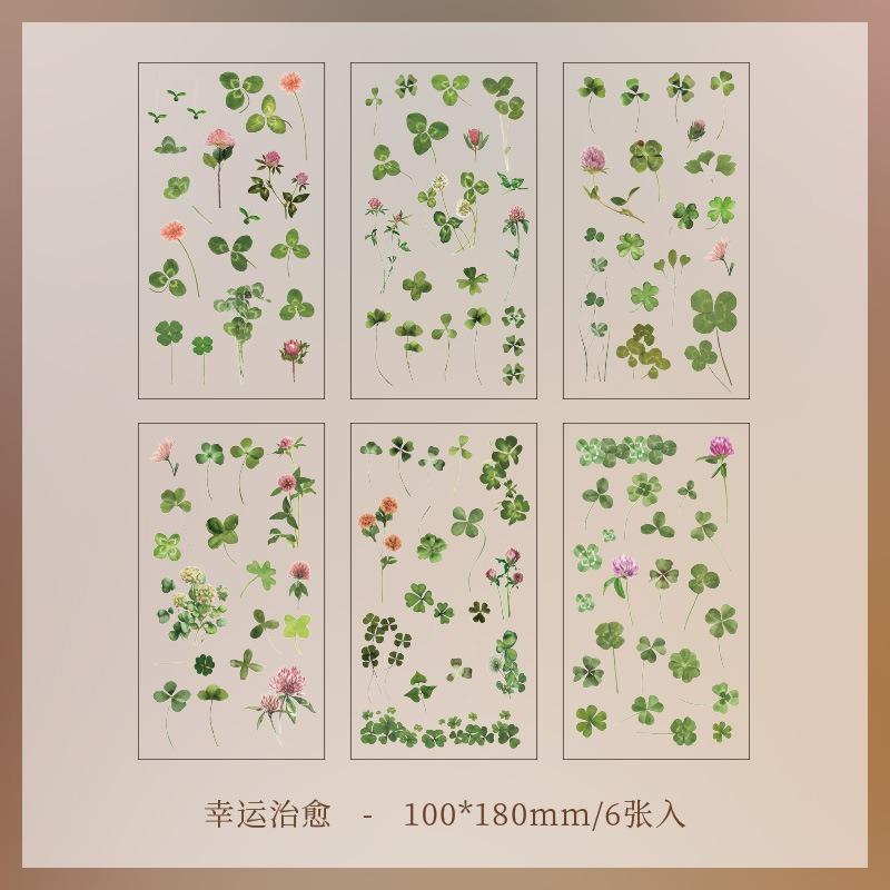 6pcs/pack Transparent Flowers Plants PET Decorative Stickers Diary Scrapbooking Collage Material Deco Album Stationery Stickers
6pcs/pack Transparent Flowers Plants PET Decorative Stickers Diary Scrapbooking Collage Material Deco Album Stationery Stickers