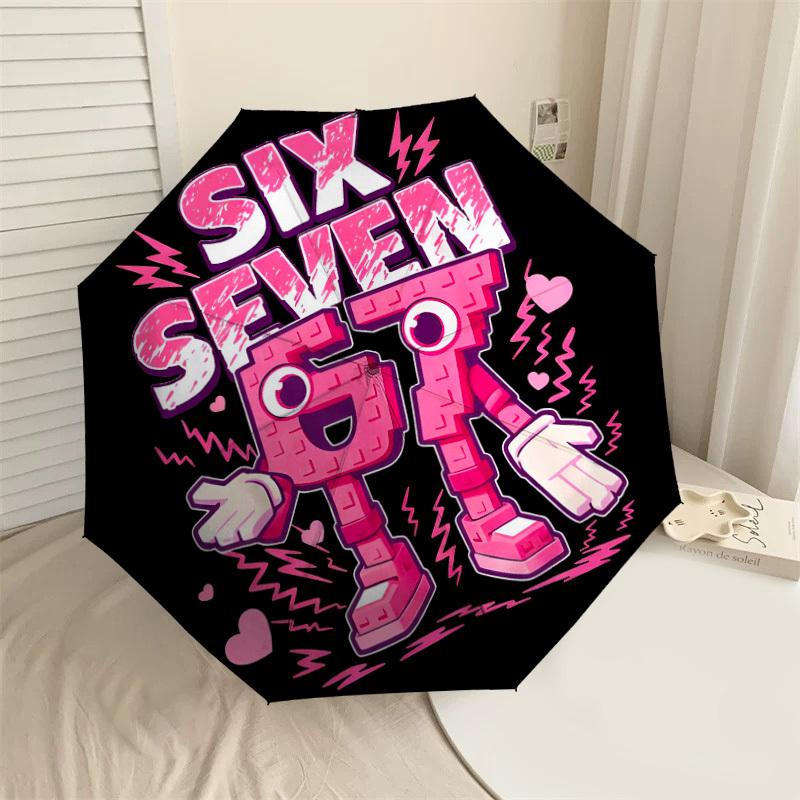 1PC Six Seven Automatic Open/Close Umbrella with Windproof, 8-Rib Sturdy Canopy, Durable Ribs, Fashionable Design,1233A
1PC Six Seven Automatic Open/Close Umbrella with Windproof, 8-Rib Sturdy Canopy, Durable Ribs, Fashionable Design,1233A