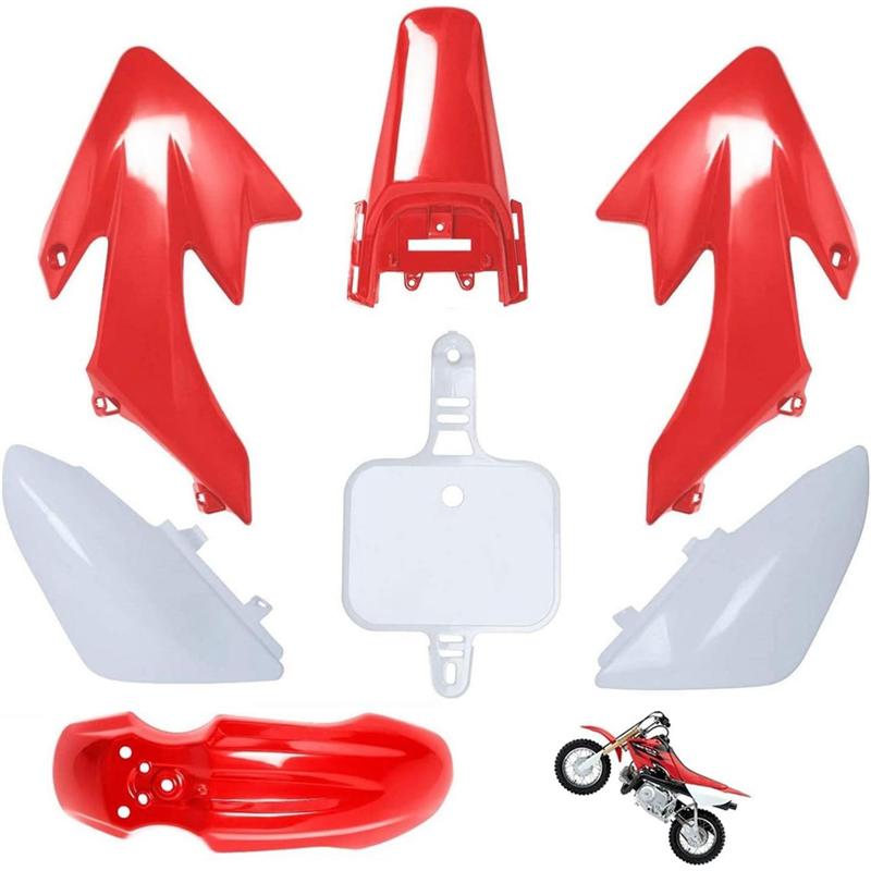 A51K-CRF50 Plastics Kit Pit Bike Parts Fairings Fenders For CRF 50 XR 50 SSR 110 107 125 MX650 MX500 Piranha Baja Red White
A51K-CRF50 Plastics Kit Pit Bike Parts Fairings Fenders For CRF 50 XR 50 SSR 110 107 125 MX650 MX500 Piranha Baja Red White