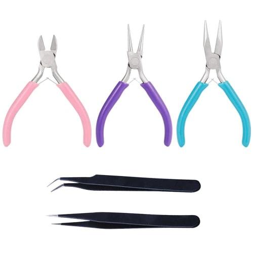 5-Piece Craft Pliers Set, Handmade Accessory Tool Kit for DIY Crafts, Multifunctional, Waterproof, Precision Work, Bending, Durable, Craft Supplies, P
5-Piece Craft Pliers Set, Handmade Accessory Tool Kit for DIY Crafts, Multifunctional, Waterproof, Precision Work, Bending, Durable, Craft Supplies, P