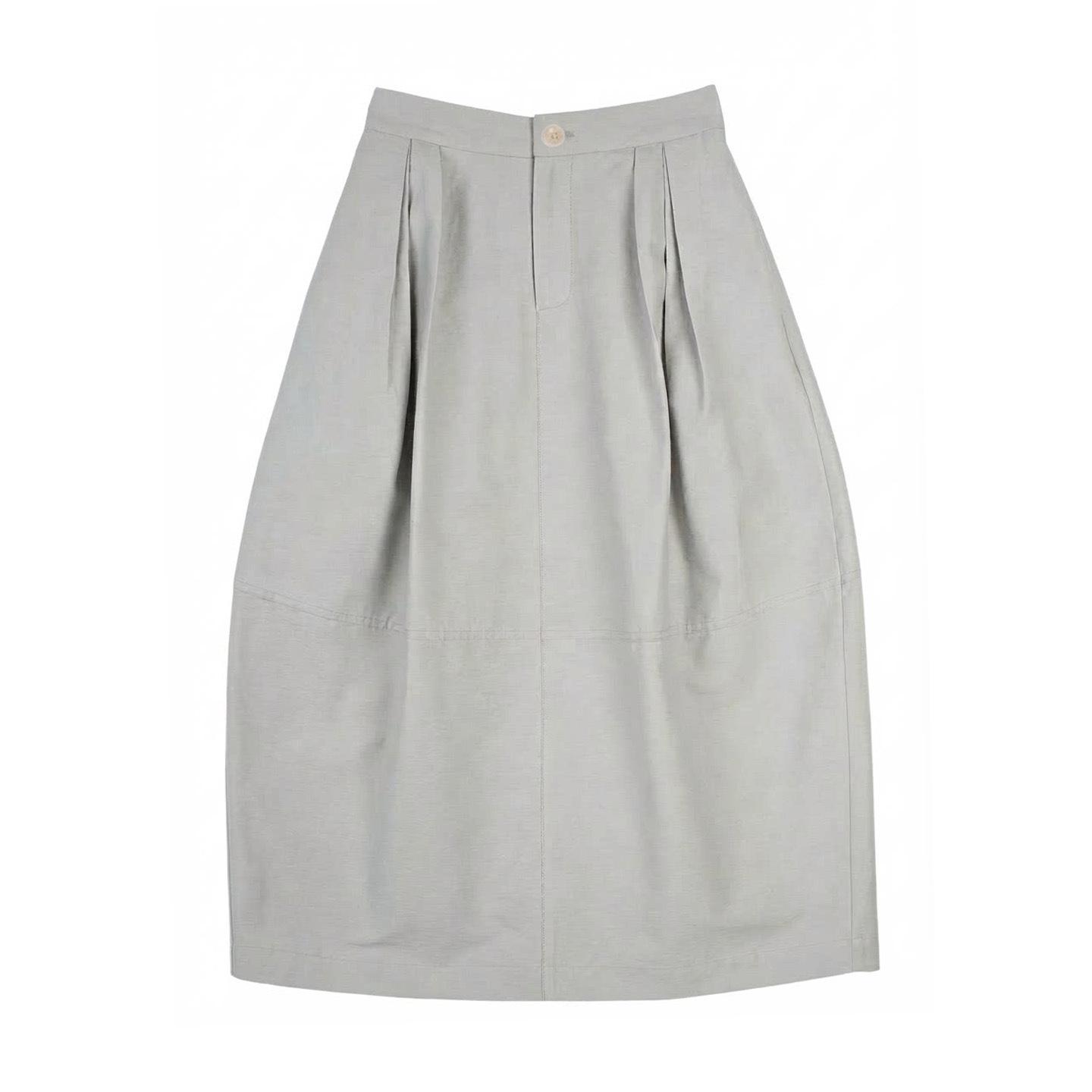 Elegant White High-Waisted A-Line Midi Skirt for Women - Slimming and Large Hem for Spring/Summer Medium серый
Elegant White High-Waisted A-Line Midi Skirt for Women - Slimming and Large Hem for Spring/Summer Medium серый