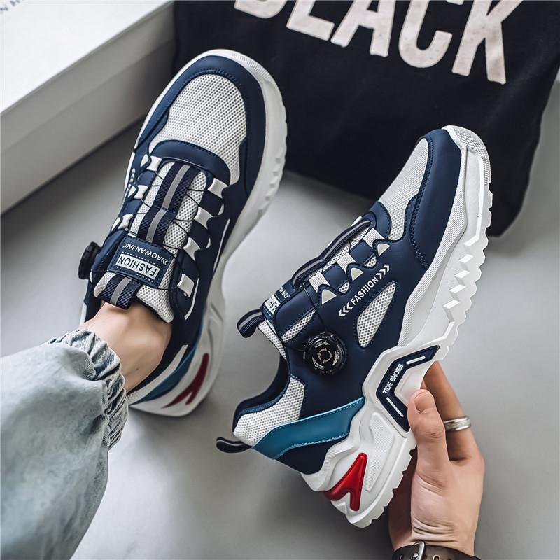 Мужская корейская модная повседневная спортивная обувь с вращающейся пряжкой, всесезонная, мягкая подошва, нескользящая, кроссовки для бега на открытом воздухе, студенческие кроссовки 39
Мужская корейская модная повседневная спортивная обувь с вращающейся пряжкой, всесезонная, мягкая подошва, нескользящая, кроссовки для бега на открытом воздухе, студенческие кроссовки 39