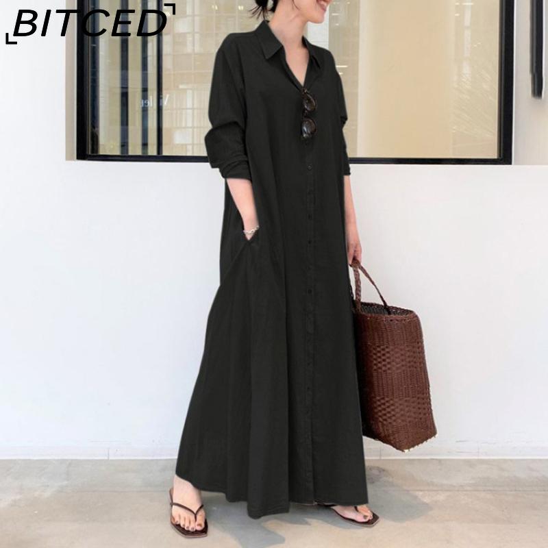 BITCED Women s Long Shirt Dress Sizes: S-5XL Casual Dresses S чорний
BITCED Women s Long Shirt Dress Sizes: S-5XL Casual Dresses S чорний