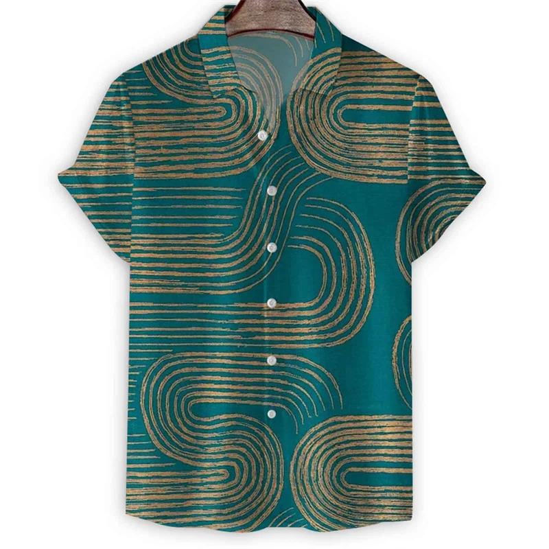 Geometric 3d Print Stripes Hawaiian Shirt for Men Summer Lapel Button Shirts Tops Street Short Sleeve Tees 2XL
Geometric 3d Print Stripes Hawaiian Shirt for Men Summer Lapel Button Shirts Tops Street Short Sleeve Tees 2XL