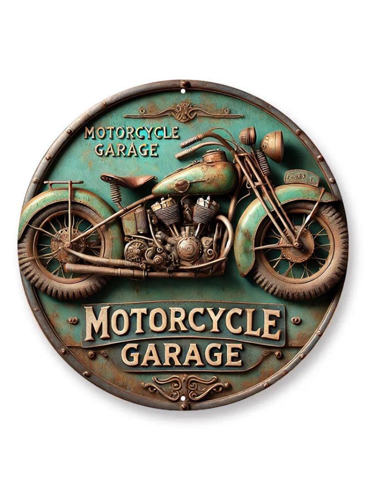 Винтажная круглая алюминиевая табличка - Ретро металлическая жестяная табличка - Мотоцикл Рустикальное металлическое настенное искусство - Для дома, декора комнаты Подарок для мотоцикла 20x20cm белый
Винтажная круглая алюминиевая табличка - Ретро металлическая жестяная табличка - Мотоцикл Рустикальное металлическое настенное искусство - Для дома, декора комнаты Подарок для мотоцикла 20x20cm белый