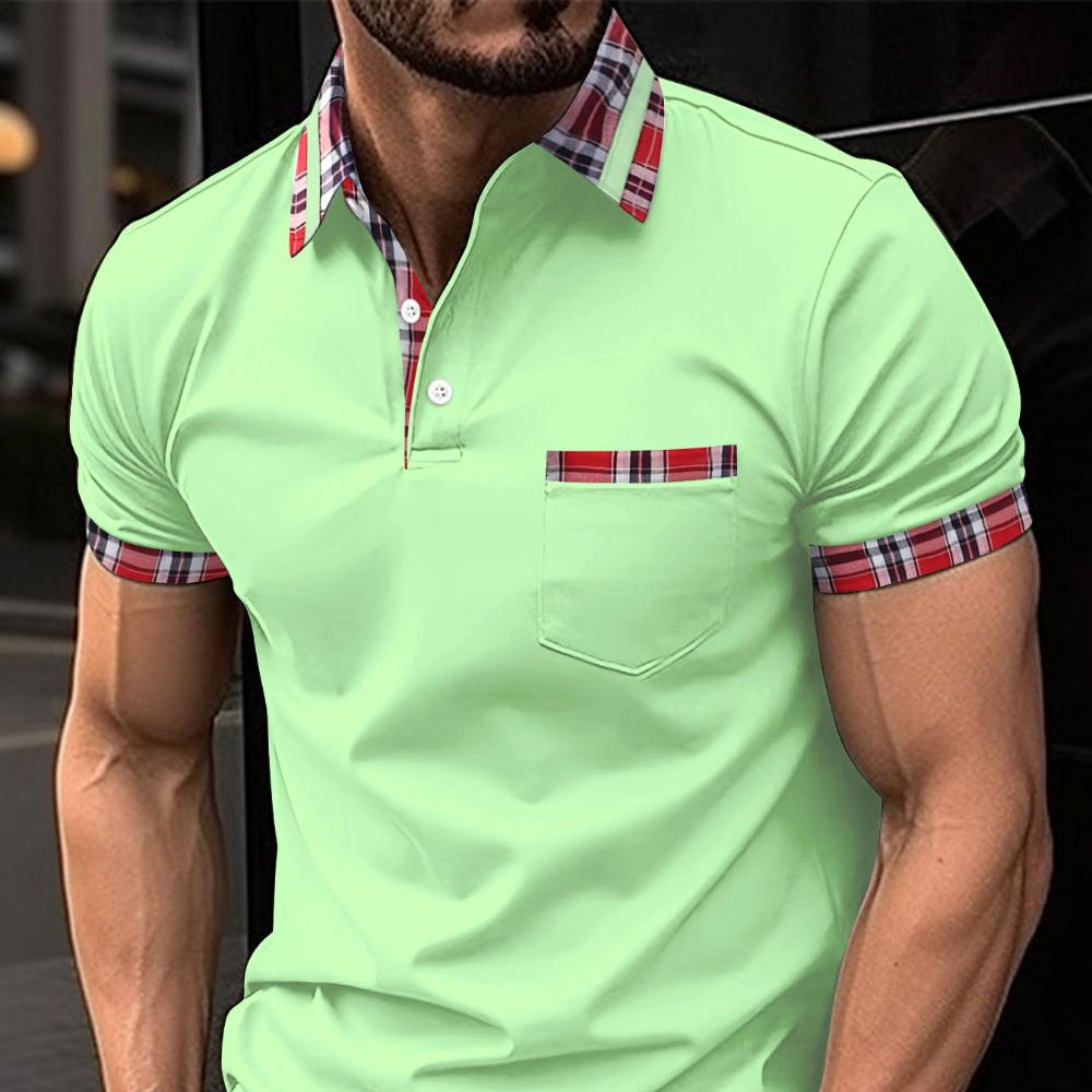 Летняя мужская спортивная рубашка-поло с карманом на пуговицах и воротником-хенли XXXL зелёный
Летняя мужская спортивная рубашка-поло с карманом на пуговицах и воротником-хенли XXXL зелёный