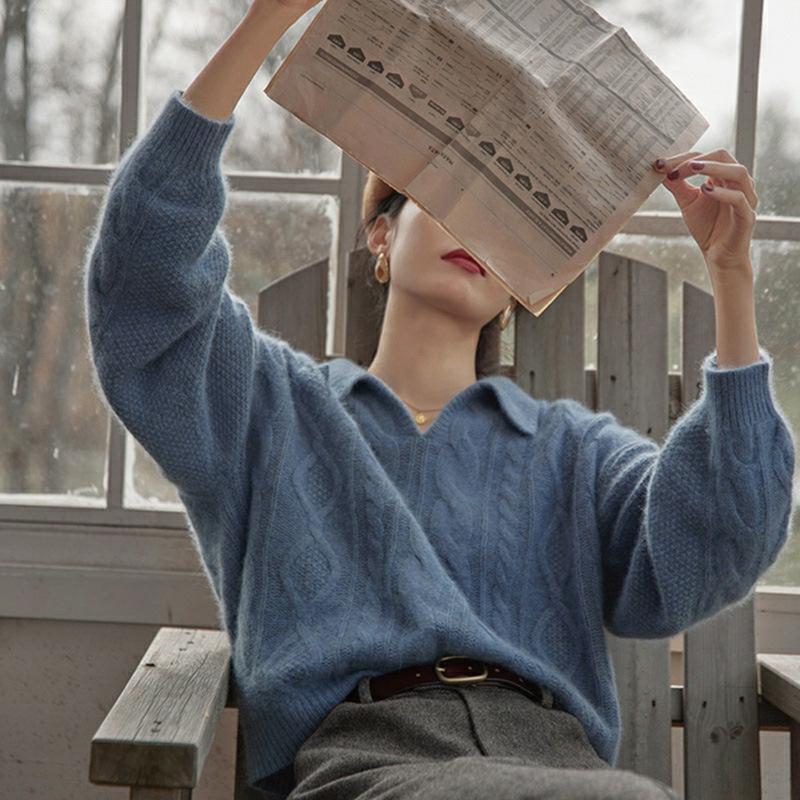 PLOL Collar French Vintage Sweater for Women Autumn/Winter Loose Outwear Slouchy Style Slim Knit 3XL
PLOL Collar French Vintage Sweater for Women Autumn/Winter Loose Outwear Slouchy Style Slim Knit 3XL