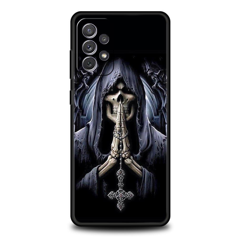 Чехол с изображением скелета и жнеца для Samsung A51 A71 A21S A12 A11 A15 A25 A31 A41 A52 A32 A23 A33 A53 A73 A03S A05S A13 5G Samsung A13 5G
Чехол с изображением скелета и жнеца для Samsung A51 A71 A21S A12 A11 A15 A25 A31 A41 A52 A32 A23 A33 A53 A73 A03S A05S A13 5G Samsung A13 5G