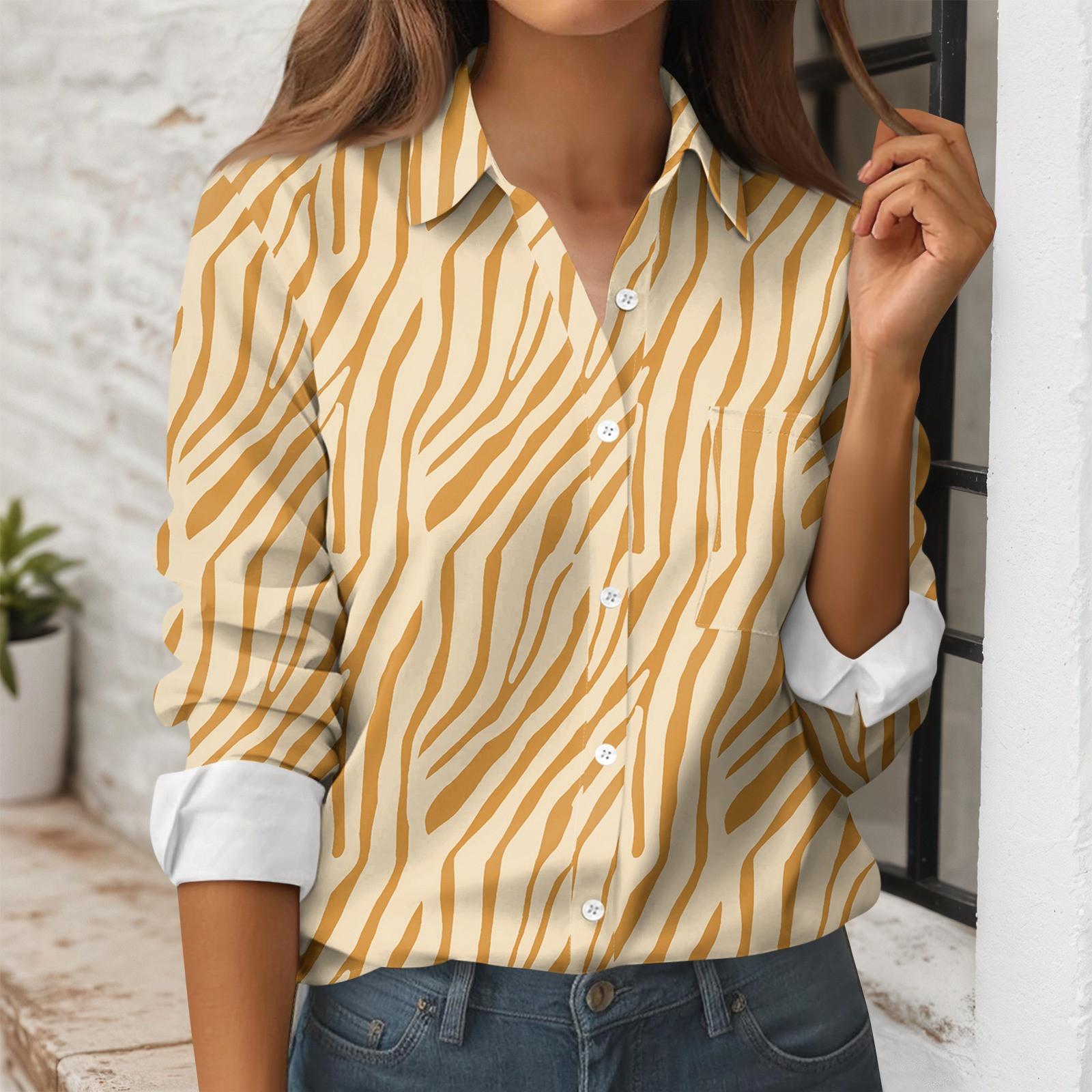 Women s Button Down Prints Shirt Long Sleeve Shirt Business Work Tops Casual With Pockets Jacket XL жовтий
Women s Button Down Prints Shirt Long Sleeve Shirt Business Work Tops Casual With Pockets Jacket XL жовтий