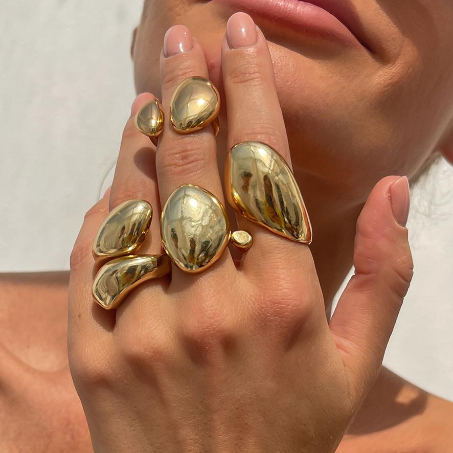 4Pcs/Set Hip Hop Metal Rings for Women Men Punk Chunky Smooth Water Droplet Open Knuckle Joint Ring Hip Hop Zircon Wholesale
4Pcs/Set Hip Hop Metal Rings for Women Men Punk Chunky Smooth Water Droplet Open Knuckle Joint Ring Hip Hop Zircon Wholesale