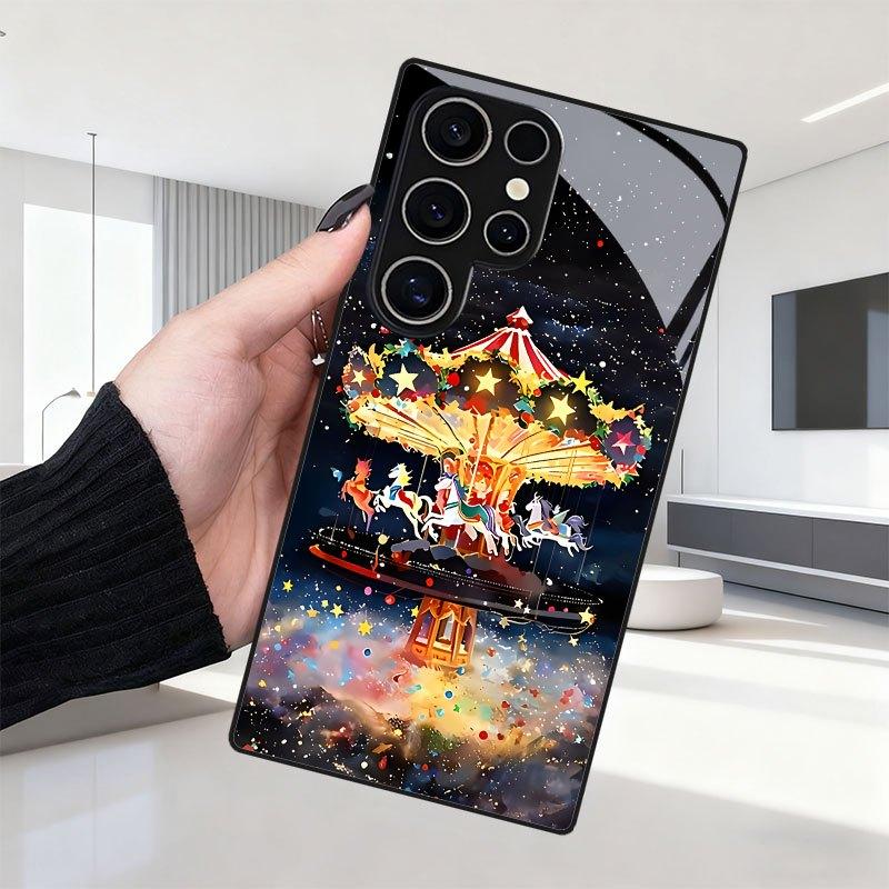 Tempered Glass Phone Case For Galaxy S26 S21 S22 S23 S24 S25 FE Ultra and Plus Series Models. Dreamy Carousel. For Galaxy S26
Tempered Glass Phone Case For Galaxy S26 S21 S22 S23 S24 S25 FE Ultra and Plus Series Models. Dreamy Carousel. For Galaxy S26