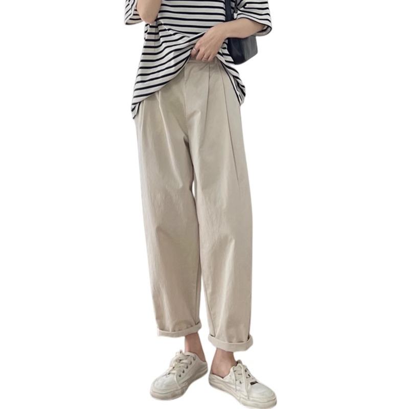 Maternity Pants Spring and Summer Outer Wear New Non-belly Dad Pants Casual Straight Pants Wide-leg Pants L чорний
Maternity Pants Spring and Summer Outer Wear New Non-belly Dad Pants Casual Straight Pants Wide-leg Pants L чорний