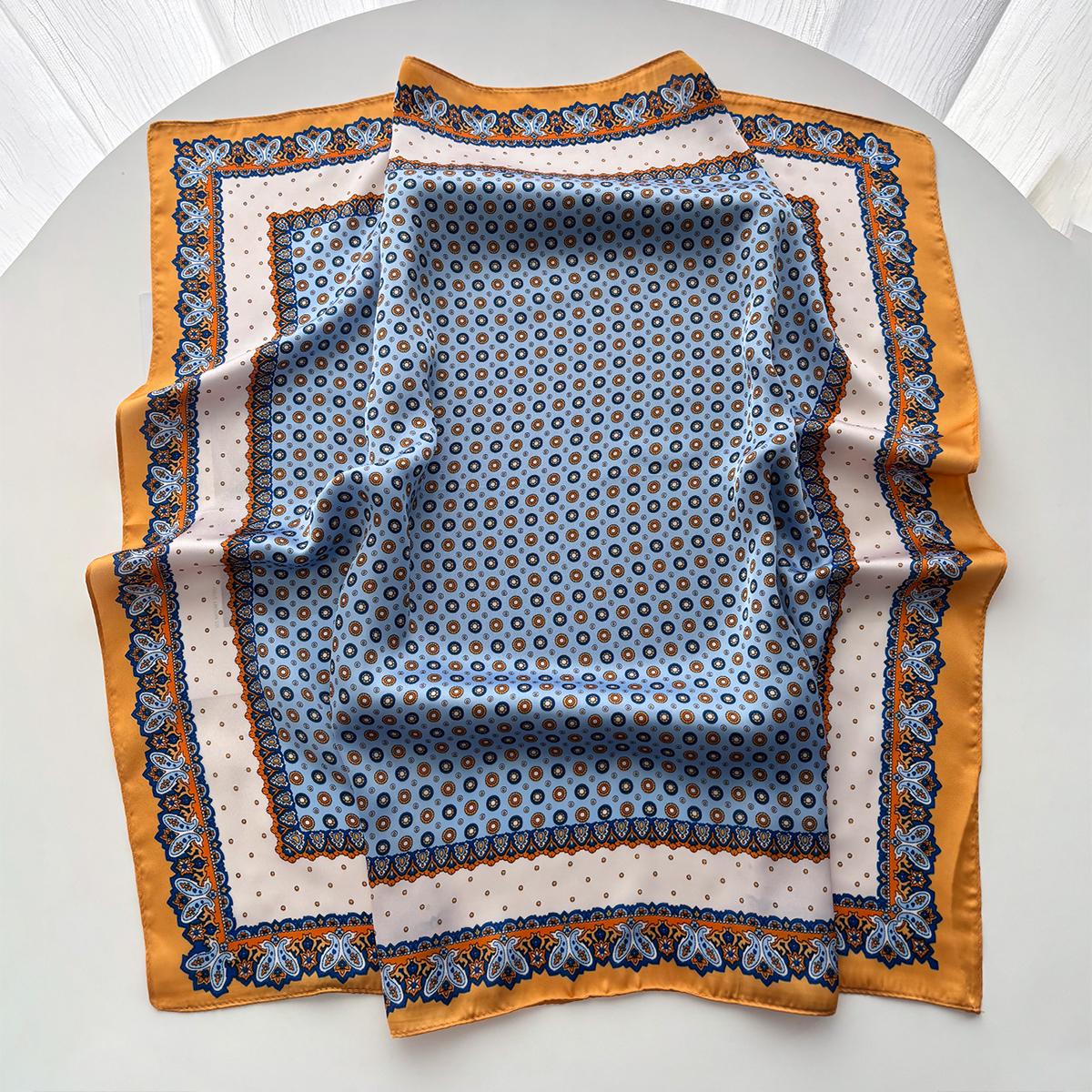 Printed Square Scarf For Women Stylish Imitation Silk Scarves Bandanas Luxury Hijab Neckerchief Elegant Beach Shawl Wraps
Printed Square Scarf For Women Stylish Imitation Silk Scarves Bandanas Luxury Hijab Neckerchief Elegant Beach Shawl Wraps