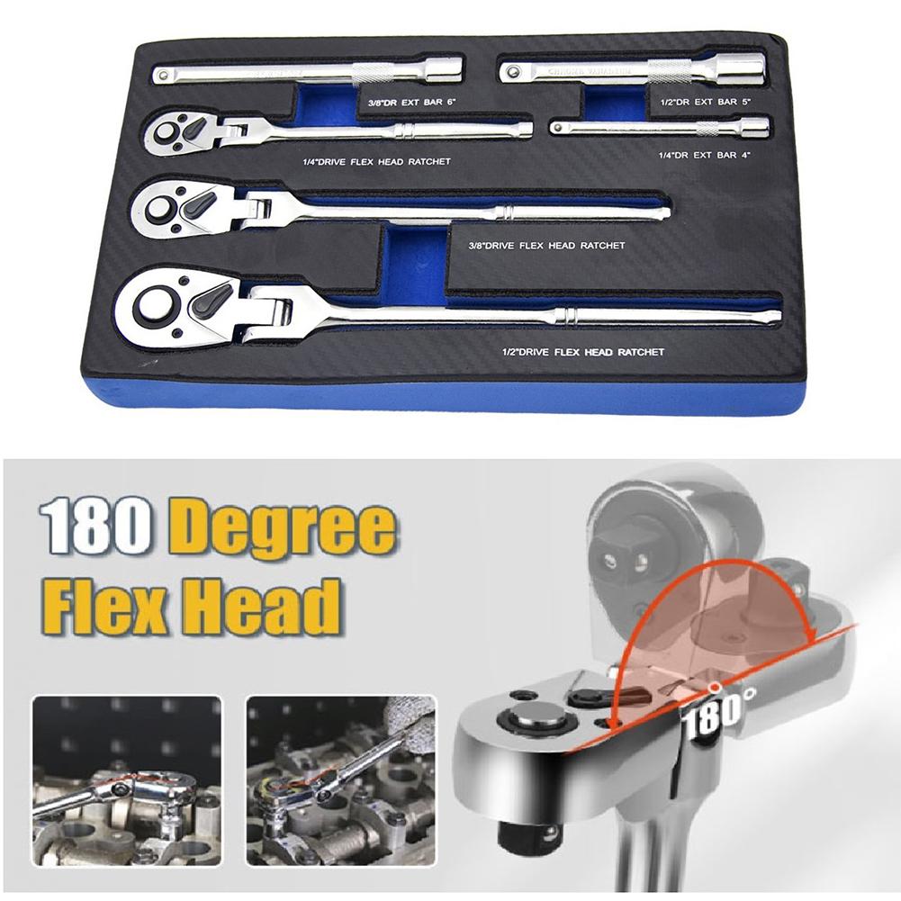 180 Degree Flex Head 72 Tooth Ratchet For Hard-to-Reach Areas Dual Directions Ratchet Ergonomic Handle Fine 72 Teeth Mechanism CHINA
180 Degree Flex Head 72 Tooth Ratchet For Hard-to-Reach Areas Dual Directions Ratchet Ergonomic Handle Fine 72 Teeth Mechanism CHINA