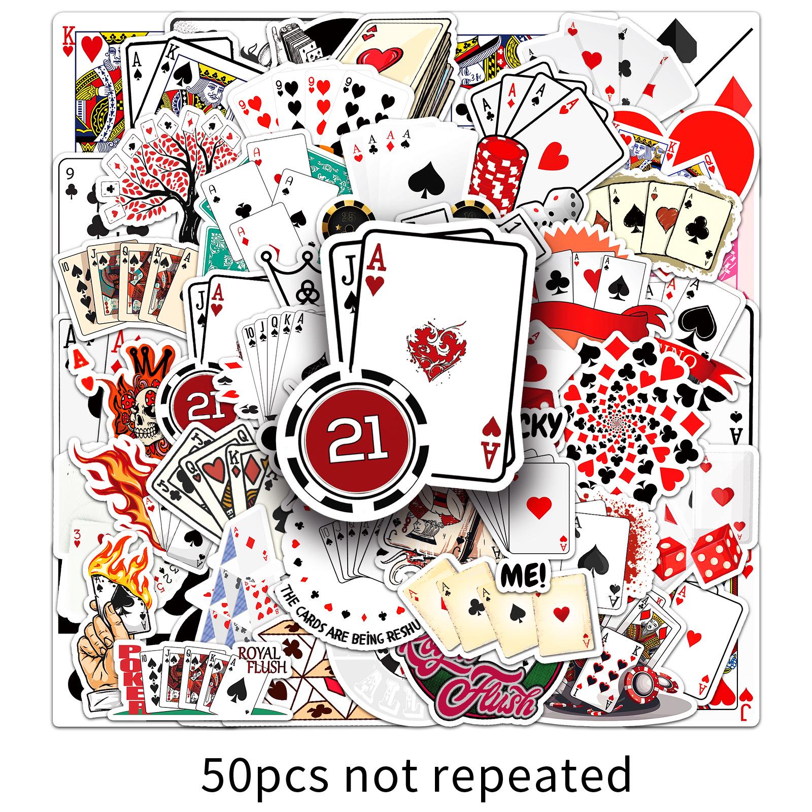 50pcs Creative Poker Card Stickers: Hearts, Colorful DIY for Notebooks, Planners, Water Cups, and Resin
50pcs Creative Poker Card Stickers: Hearts, Colorful DIY for Notebooks, Planners, Water Cups, and Resin