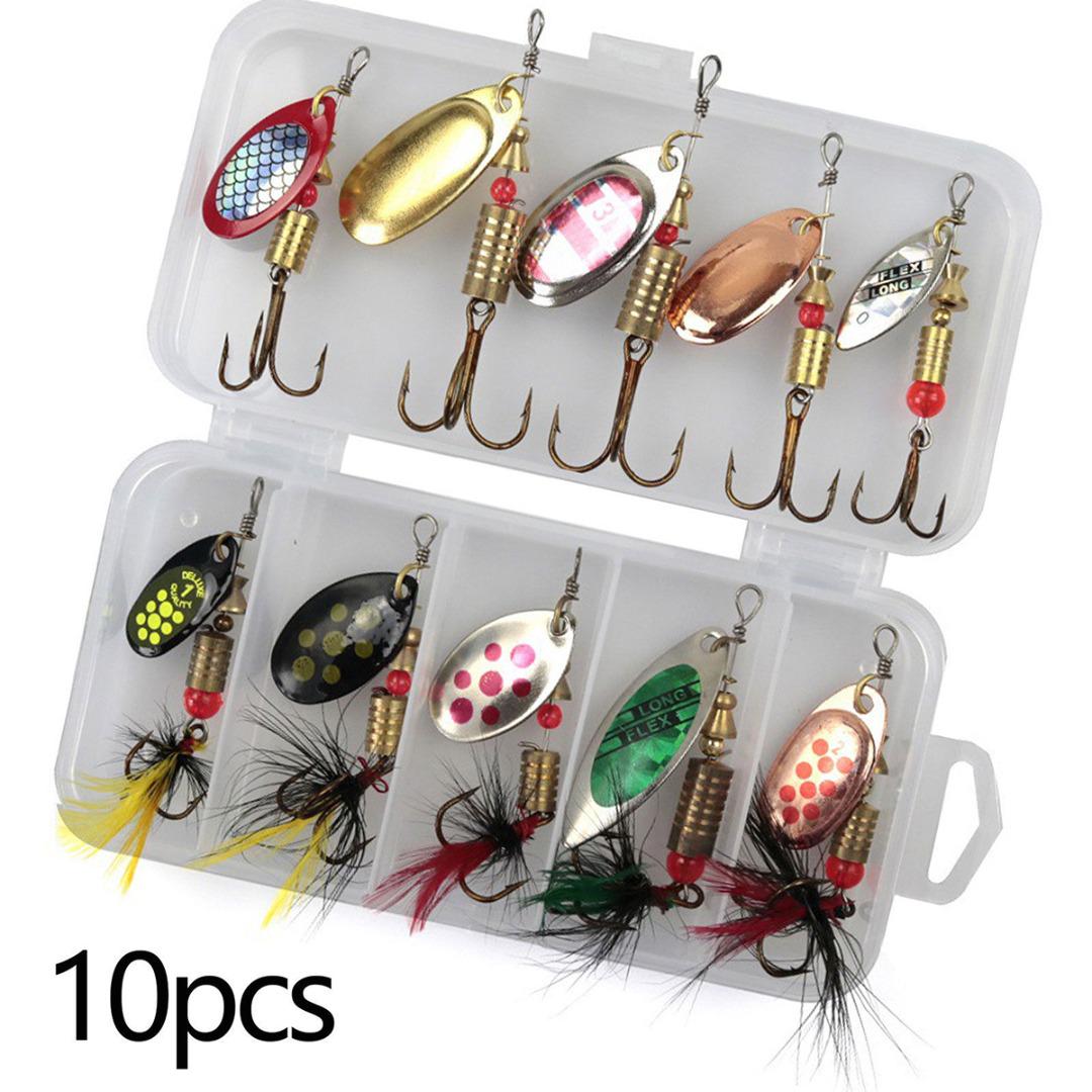 Pdtoweb 10Pcs/set металлические рыболовные приманки крючок Spinner с коробкой приманки рыболовные снасти
Pdtoweb 10Pcs/set металлические рыболовные приманки крючок Spinner с коробкой приманки рыболовные снасти