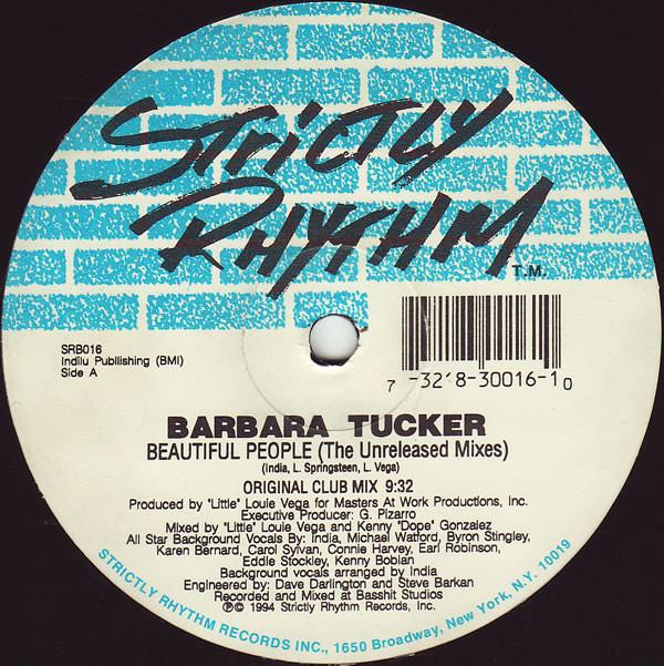 12inch Record BARBARA TUCKER Beautiful People The Unreleased Mi SRB016 Strictly Rhythm 1994 US Dance Electronica Used
12inch Record BARBARA TUCKER Beautiful People The Unreleased Mi SRB016 Strictly Rhythm 1994 US Dance Electronica Used