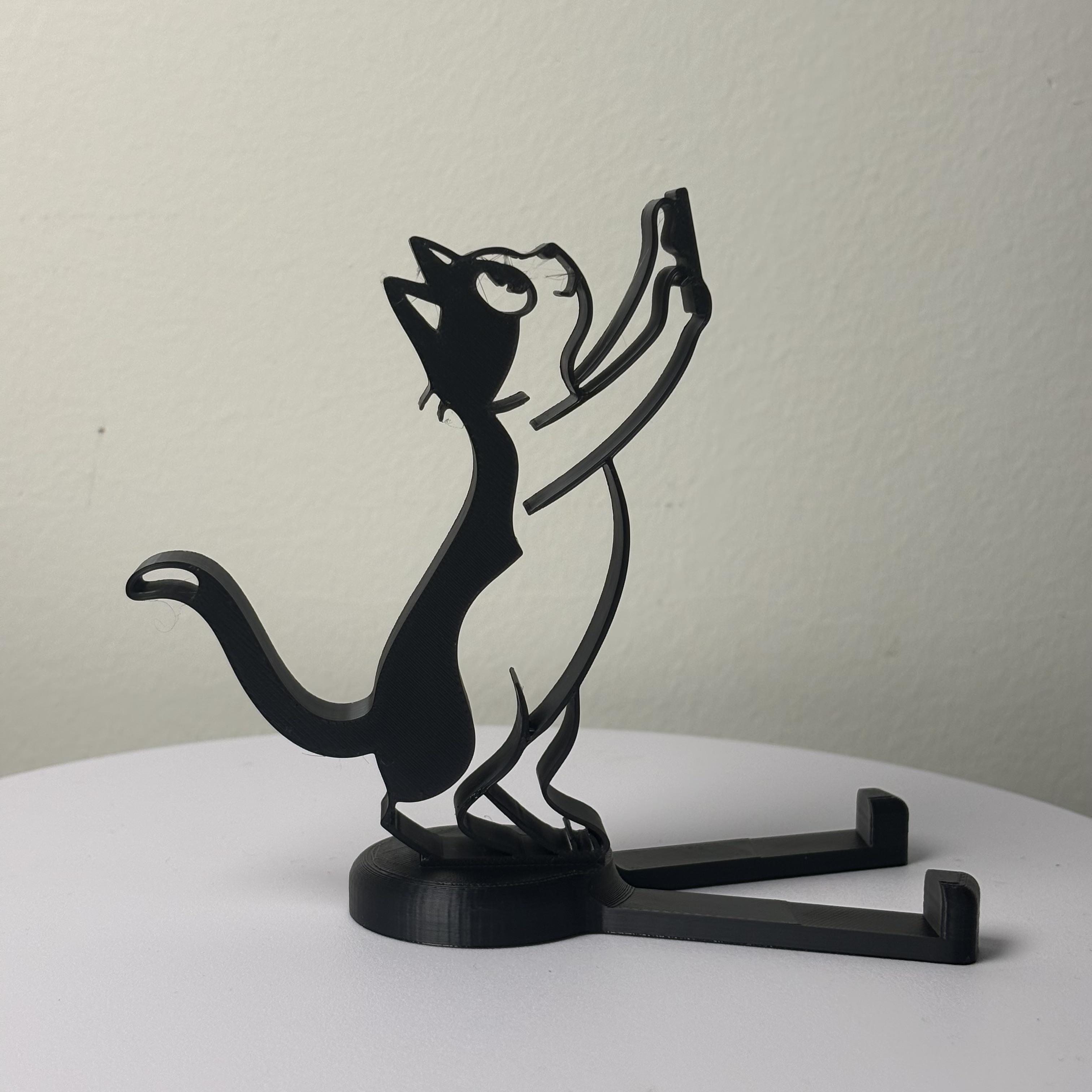 Durable Plastic Cute Cat Phone Stand, Creative Cartoon Desktop Holder, Detachable Hands-Free Universal Design for Desk чорний
Durable Plastic Cute Cat Phone Stand, Creative Cartoon Desktop Holder, Detachable Hands-Free Universal Design for Desk чорний